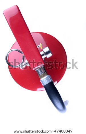 A fire extinguisher isolated on white background