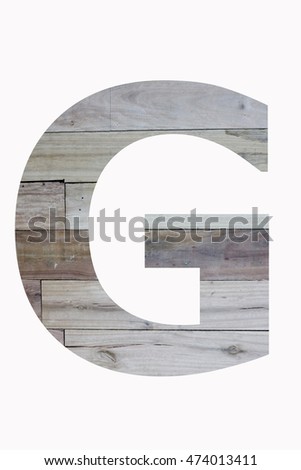 wood Letter G