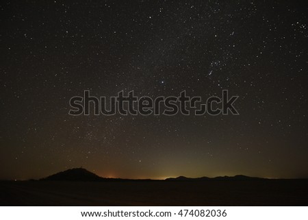 This photo shows crores of stars shining in the sky. 
Title- Night stars
Caption- A night under the stars