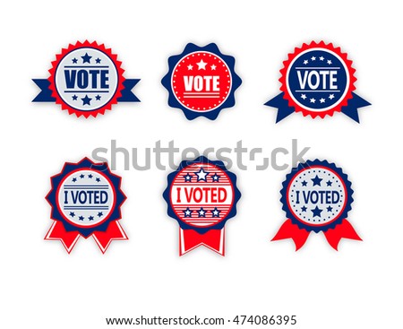 Voting Badges and Stickers for Elections
