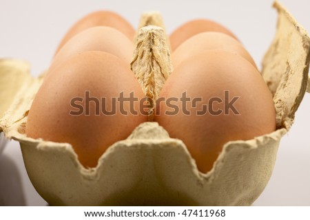 Some brown eggs.