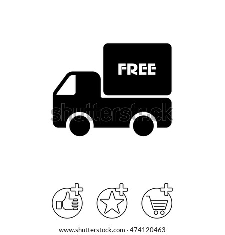 Web line icon. Free delivery