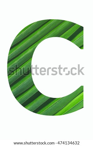 Green letter C