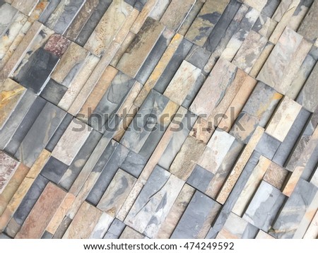 Stone tile textured wall