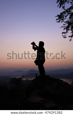 photographer silhouette
