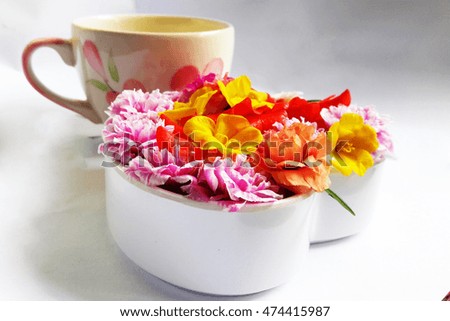 flower cup heart