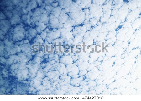 clear blue sky and white cloud 