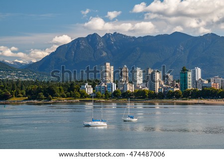 View of The West End of Vancouver across English Bay