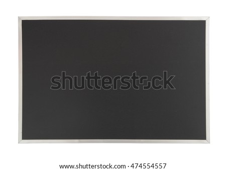 Black school board isolated on white background