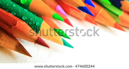 art of color pencils as wallpaper