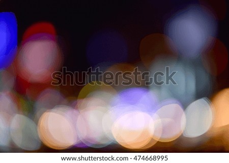 abstract colorful defocused circular facula,abstract background.
Night city street lights bokeh background.