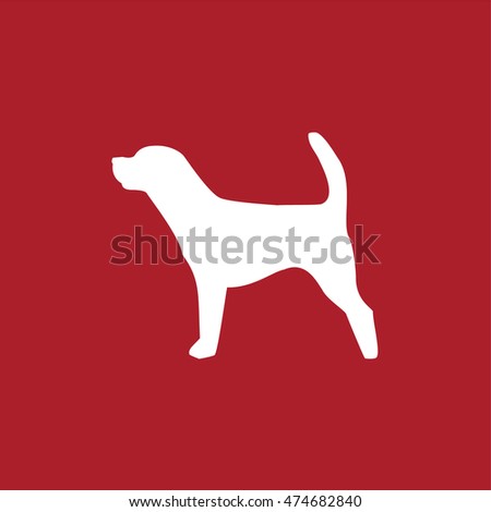 Dog icon . Vector illustration
