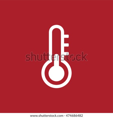 Thermometer icon. Vector illustration