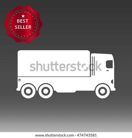 Truck Vector Icon Illustration