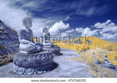 buddha infrared picture