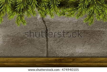 background with pine tree life