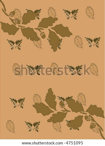 Fall/autumn style vector background for web-pages, scrap-booking and more