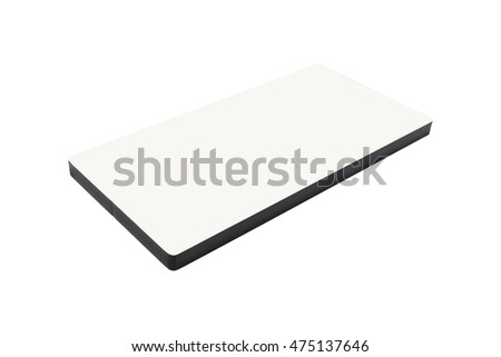 Blank wall Signs on isolated background with clipping path. MDF wooden board for your design or advertising.