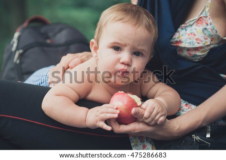 A Little Boy eating an apple, fine art portrait