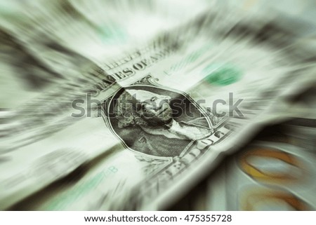 Money Zoom Burst Stock Photo High Quality 