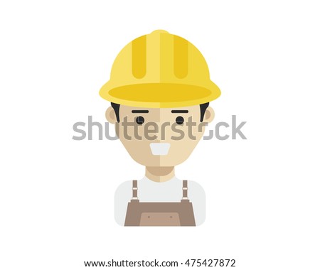 Modern Occupation People Avatar - Industrial Worker 4