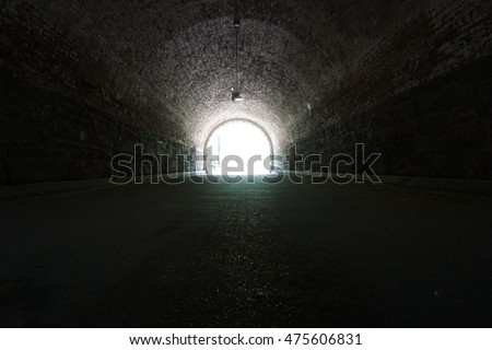 The Light at the End of the Tunnel Royalty-Free Stock Photo #475606831