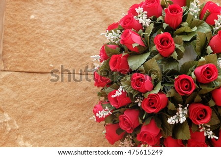 beautiful bunch of red rose