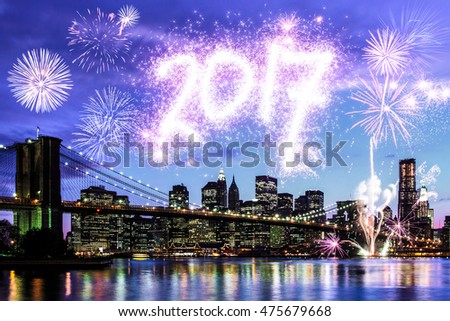 2017 New Year's Eve in New York City, USA 