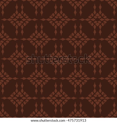 Brown abstract background, striped textured geometric seamless pattern
