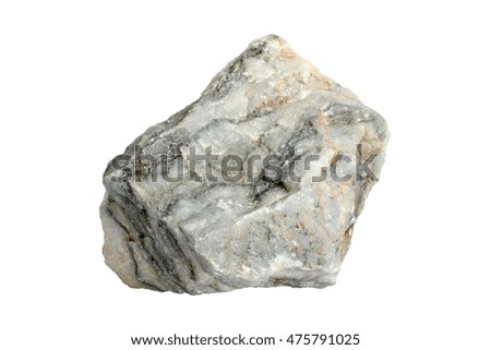 natural stone isolated on white background