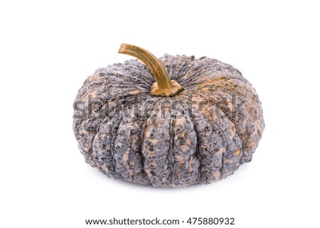 Pumpkin on white background.
