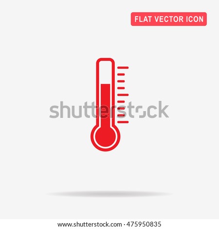 Thermometer icon. Vector concept illustration for design.