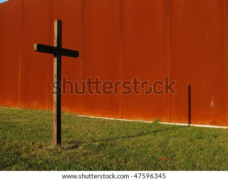 Cross at Berlin Wall Memorial