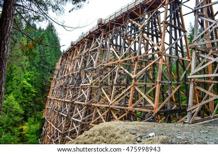 The Historic Kinsol Trestle Near the Cowichan Valley