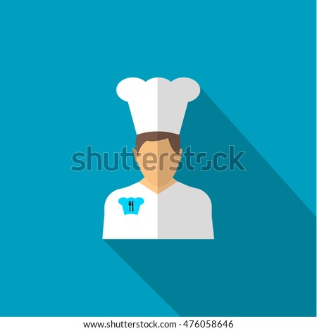 chef  flat design icon