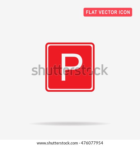 Car parking icon. Vector concept illustration for design.