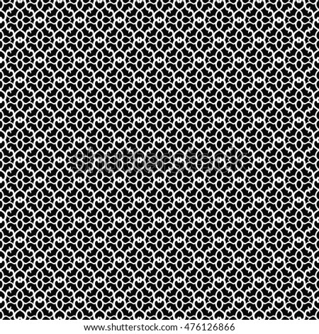 Black and white openwork ornamental seamless pattern. Vector 10 EPS illustration. 
