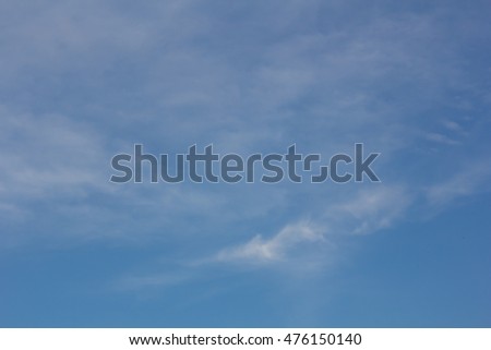 white fluffy clouds in the blue sky, nature background