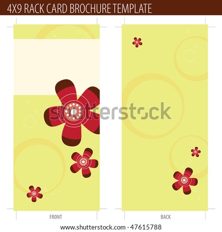 4x9 rack card brochure template (more in portfolio)