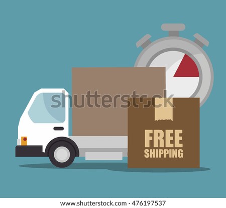 free shipping delivery icon vector illustration design