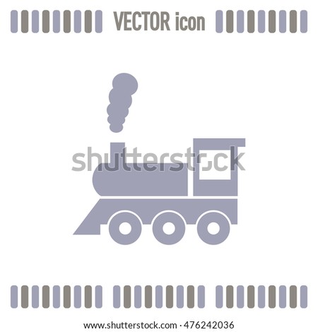 Vector illustration of a tooth of a steam locomotive 