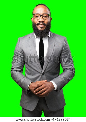 business black man smiling