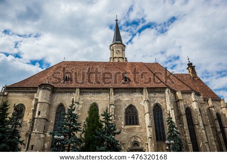 St. Michael's Church in Cluj-Napoca city in Romania