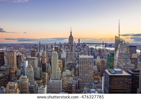 Manhattan Sunset, New York City