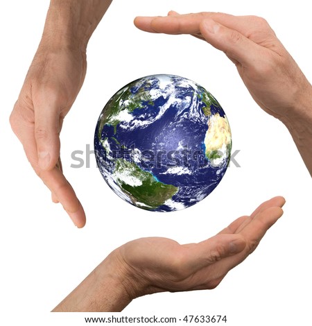 arm hold earth