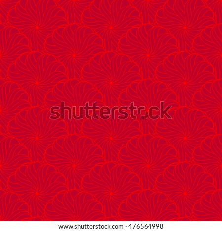Seamless creative hand-drawn pattern of stylized flowers. Vector illustration. Royalty-Free Stock Photo #476564998