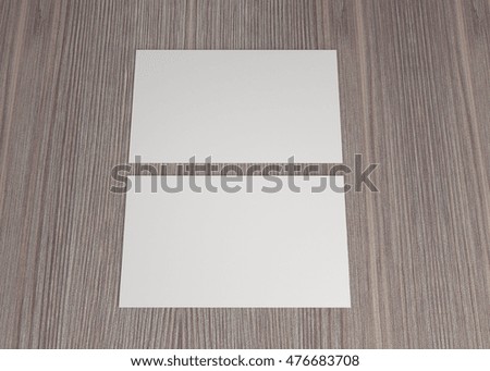 Business Name Card On The Table