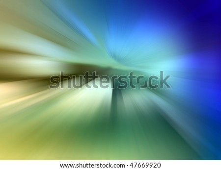Abstract background in green and blue tones.