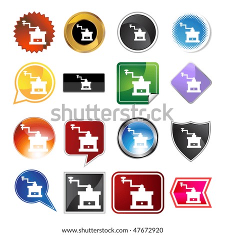 Coffee grinder icon isolated on a white background.