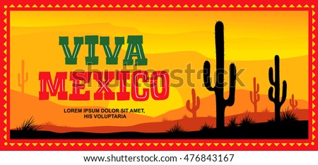 Viva Mexico! Vector graphic design